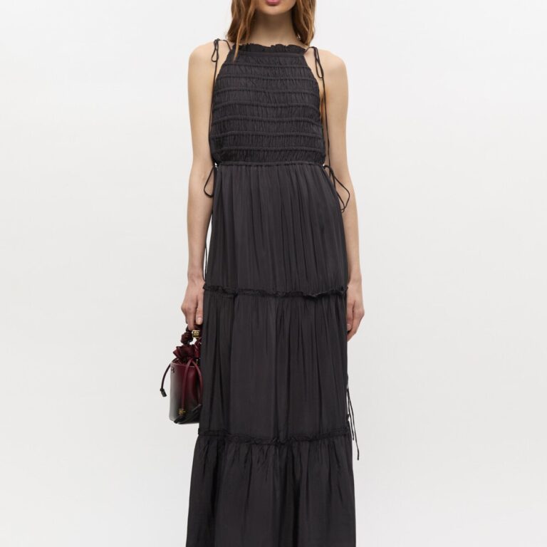 Viscose Habotai Maxi Smock Slip Dre