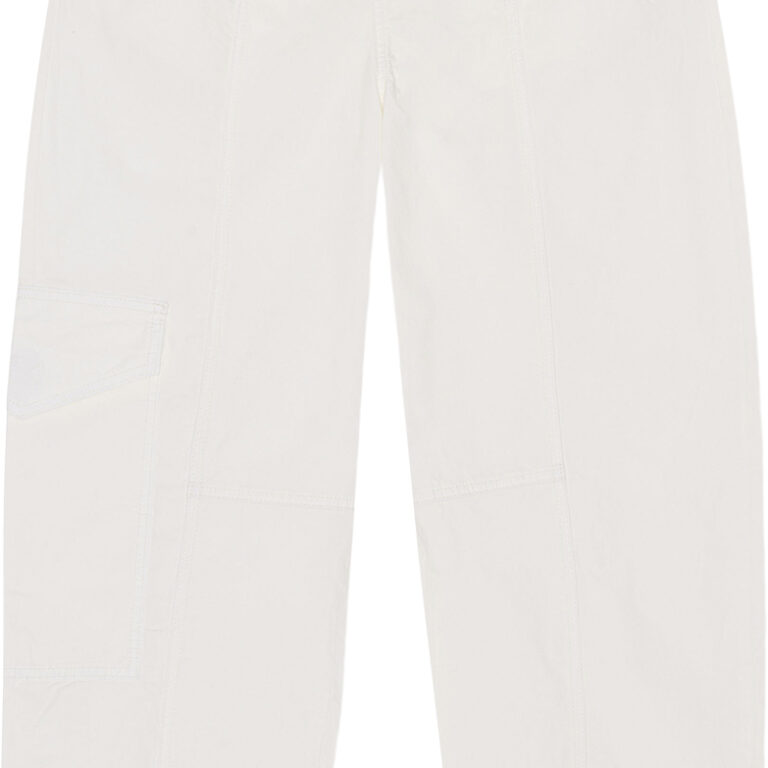 Washed Cotton Canvas Elasticated Cu