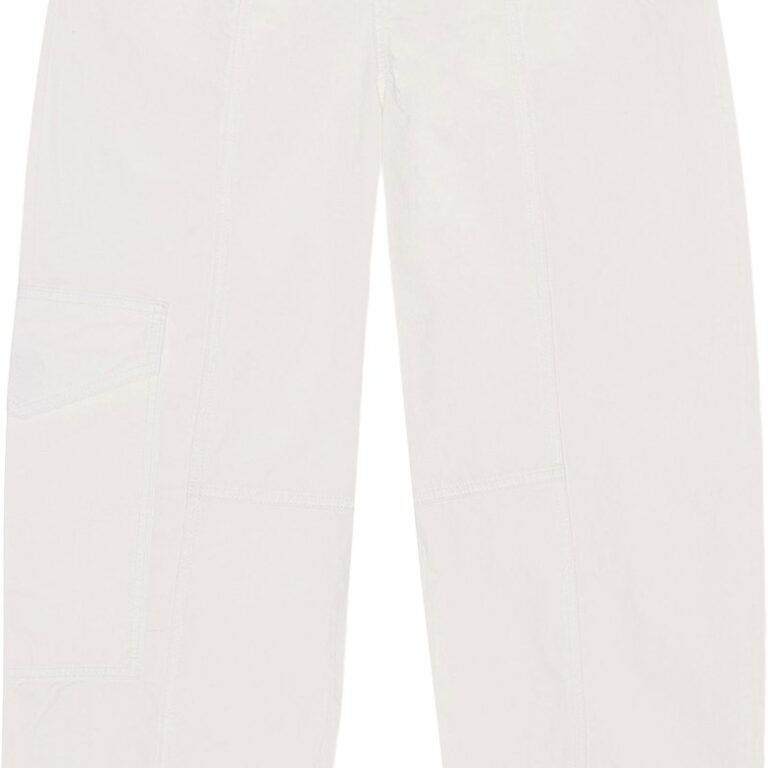 Washed Cotton Canvas Elasticated Cu