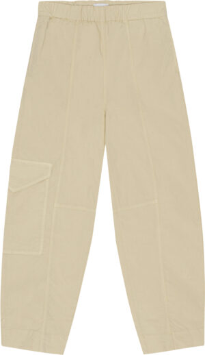 Washed Cotton Canvas Elasticated Curve Bukser