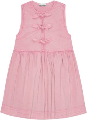 Washed Stretch Cotton Mini Bow Tie