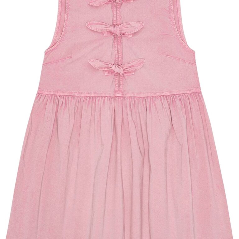 Washed Stretch Cotton Mini Bow Tie