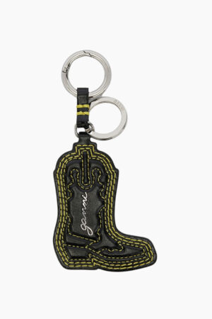 Western Boot Keyring B3010057 - Blazing Yellow - GANNI - Sort One Size