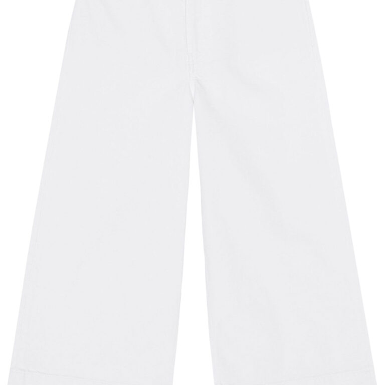 White Denim Cropped Jeans