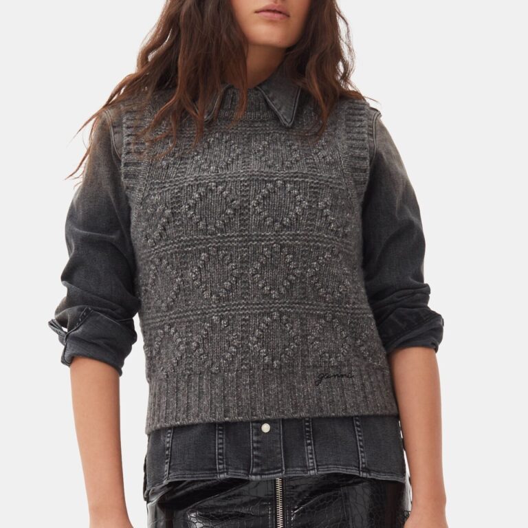 Wool Cotton Bubble Vest