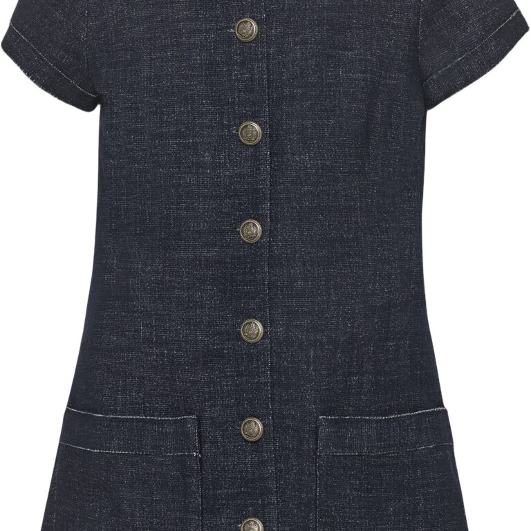 Sand Copenhagen Gayane - Tidløs Wool Denim Kort Kjole med Præcisionsdetaljer