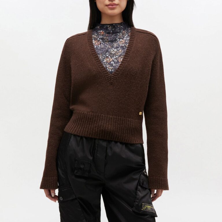 Wool Yak Mix Deep Vneck